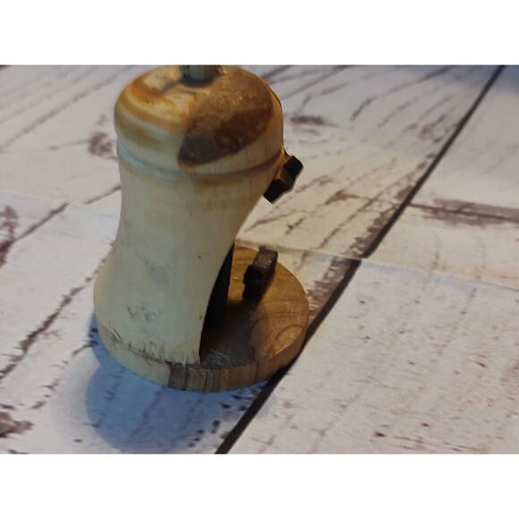 Olive Wood Bell Nativity Scene Christmas tree Ornament hand Carved - Picture 5 of 8